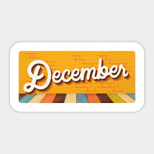 December Sticker